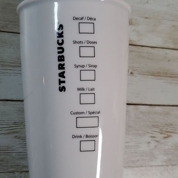 2011 Starbucks Logo 12 oz.‎ Ceramic Coffee Double Wall Tumbler Travel Cup - Picture 6 of 7